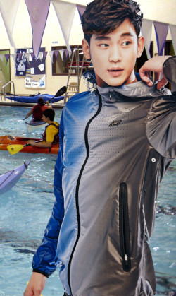 pool anorak blue grey canoeing kayaking