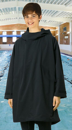 anorak in pool