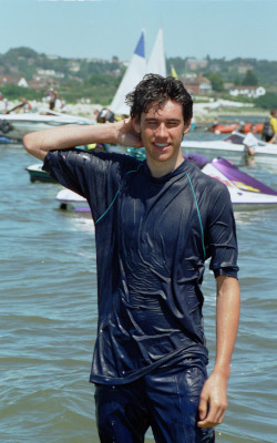 Swimming in clothes is fun!